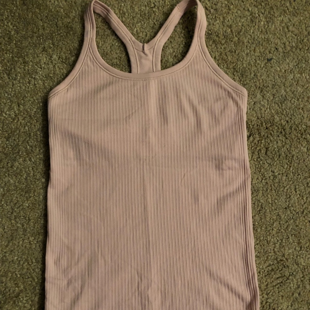 Pink lululemon tank top